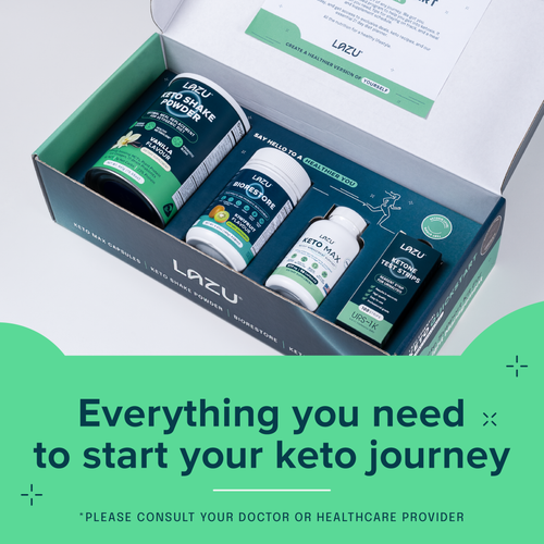 LAZU Keto Quickstart 21 Day Challenge Complete Support Kit - Vanilla Flavour