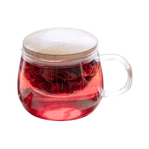 MagicT Glass Infuser Mug with Bamboo Lid