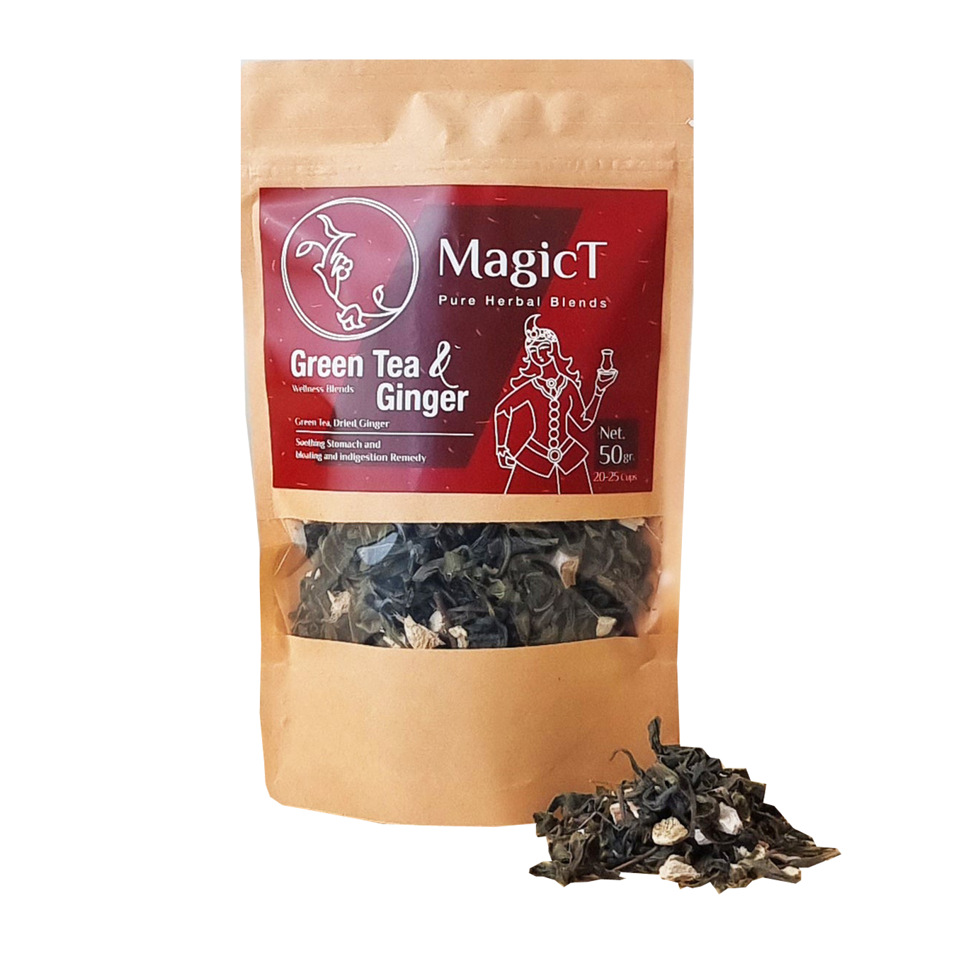 MagicT Pure Herbal Blends Green Tea & Ginger