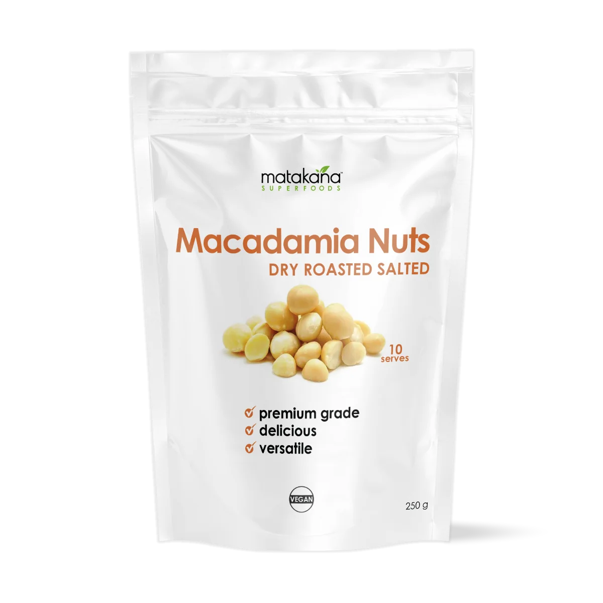 Matakana Superfoods Macadamia Nuts - Dry Roasted Salted