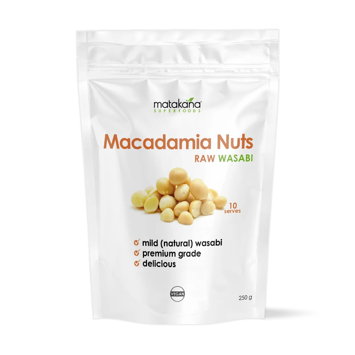 Matakana Superfoods Macadamia Nuts - Raw Wasabi