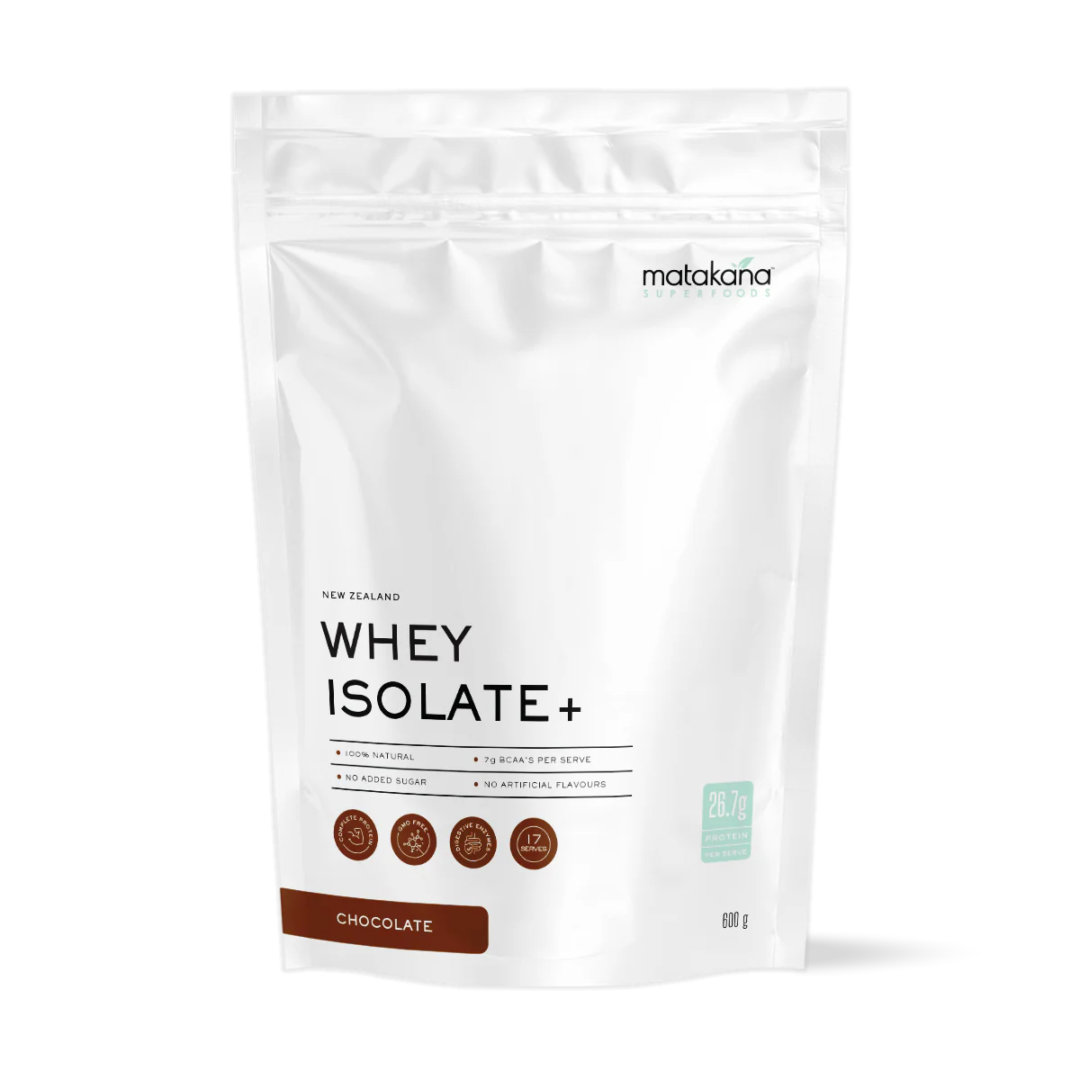 Matakana Superfoods New Zealand Whey Isolate+ Protein - Chocolate Flavour