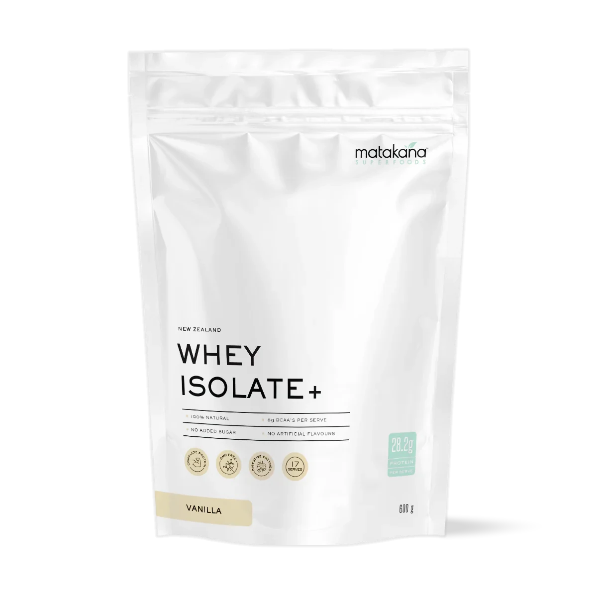 Matakana Superfoods New Zealand Whey Isolate+ Protein - Vanilla Flavour