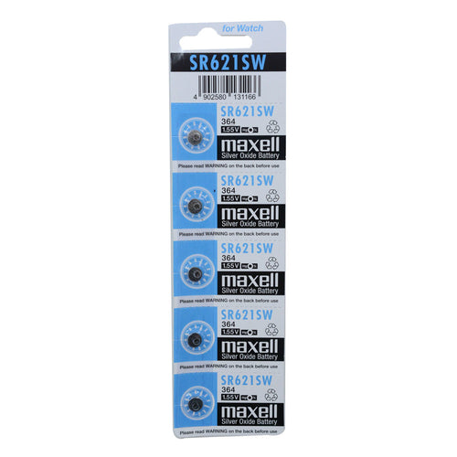 Maxell SR621SW (364) Silver Oxide Battery