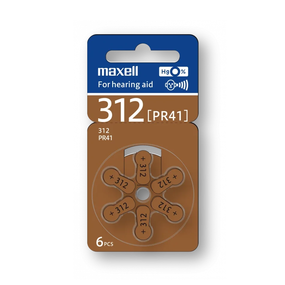 Maxell ZA312 Hearing Aid Batteries