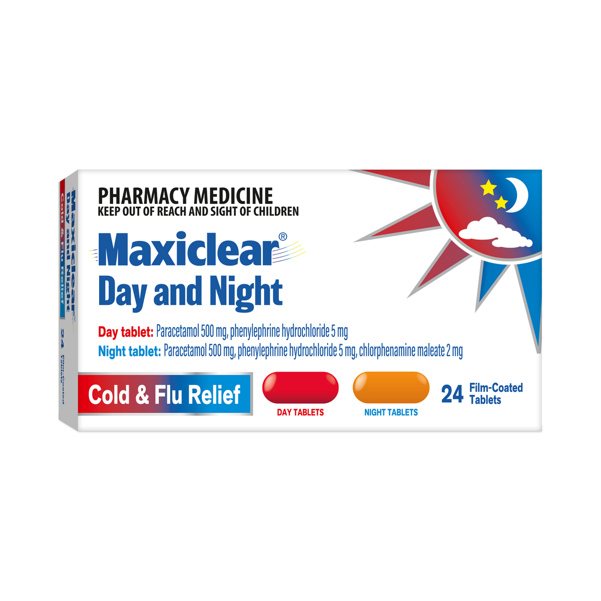 Maxiclear Day and Night Cold & Flu Relief