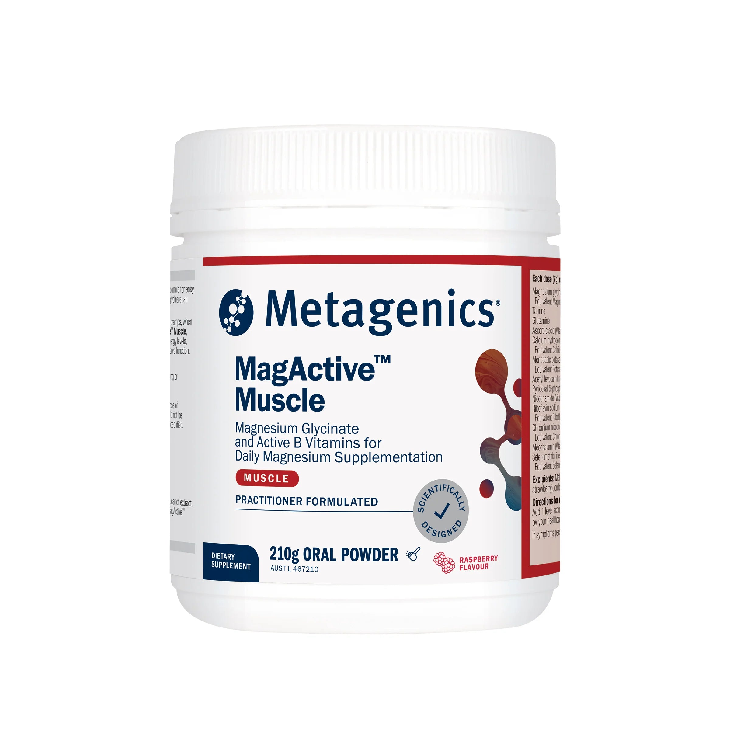 Metagenics MagActive Muscle Powder - Raspberry Flavour