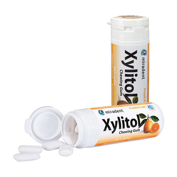 Miradent Xylitol Chewing Gum Fresh Fruit Flavour Net Pharmacy