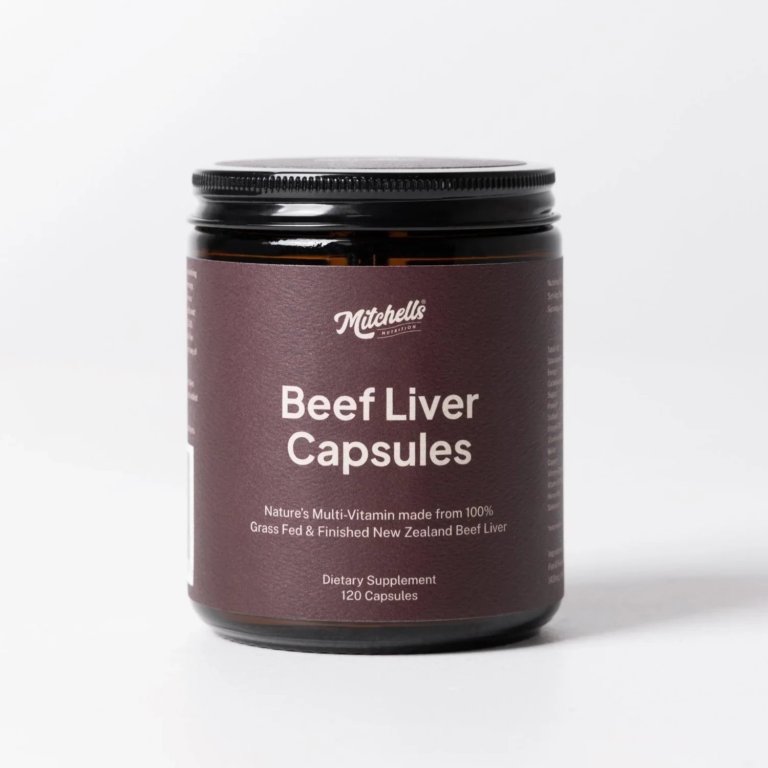 Mitchells Nutrition Beef Liver Capsules