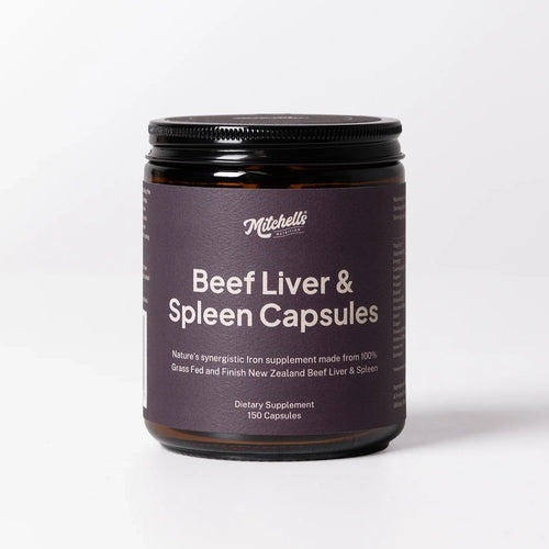 Mitchells Nutrition Beef Liver & Spleen Capsules
