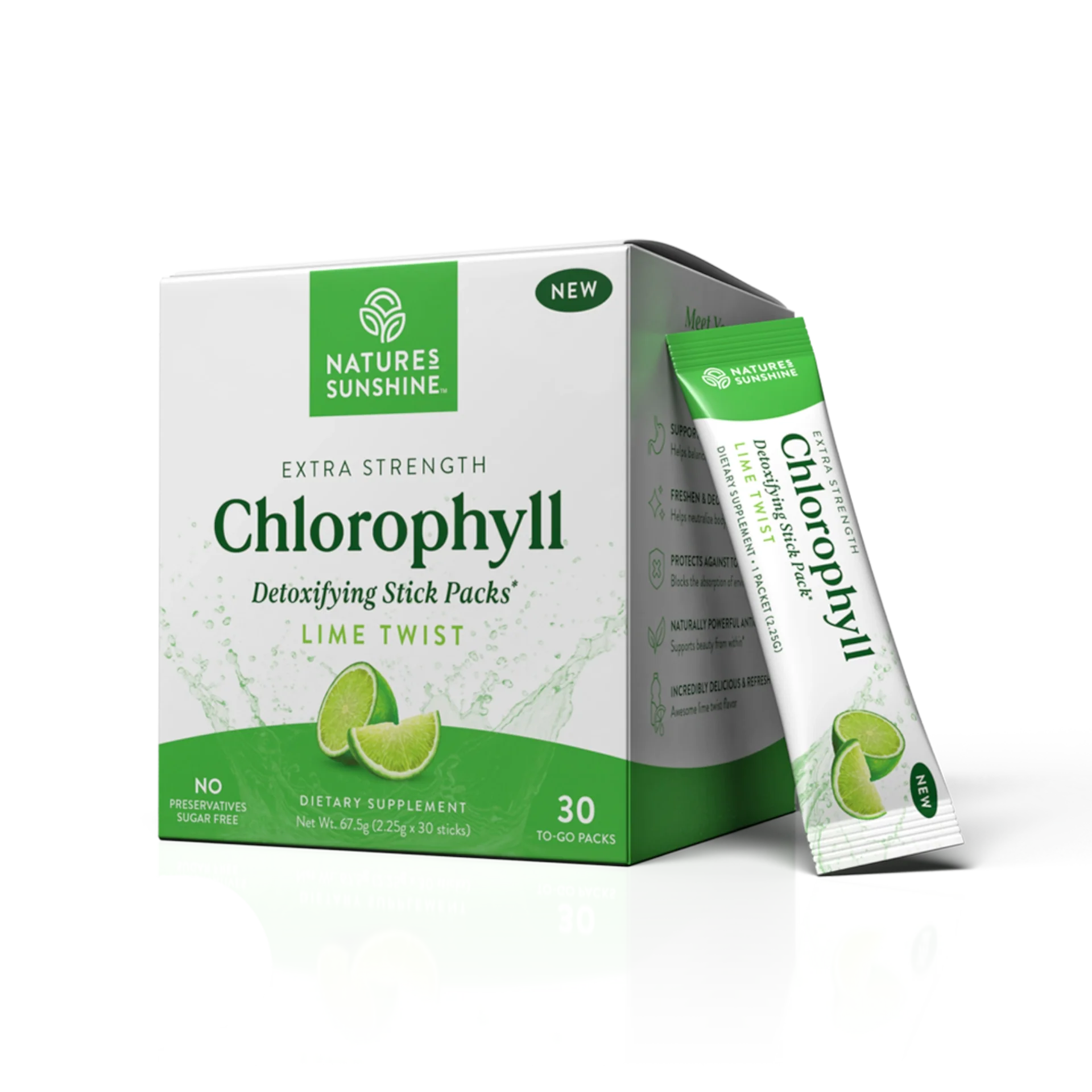 Nature's Sunshine Chlorophyll Detoxifying Stick Packs
