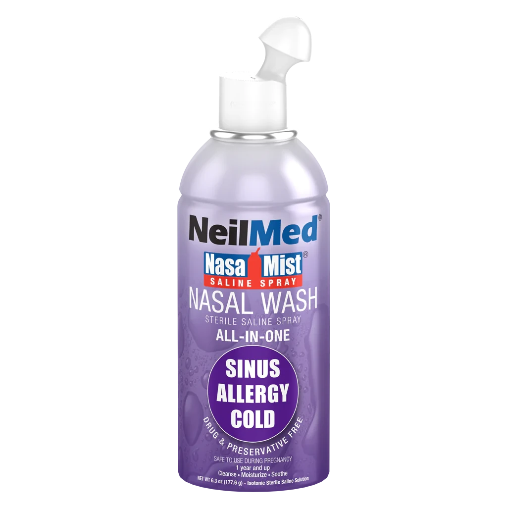 NeilMed NasaMist Nasal Wash Saline Spray All-In-One