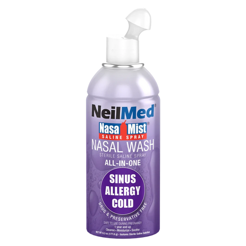 NeilMed NasaMist Nasal Wash Saline Spray All-In-One