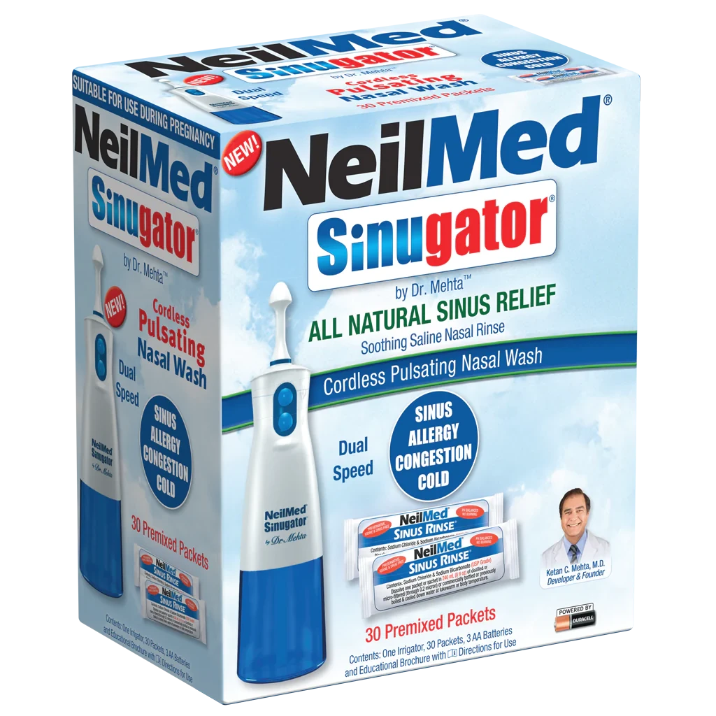 NeilMed Sinugator Cordless Pulsating Nasal Wash