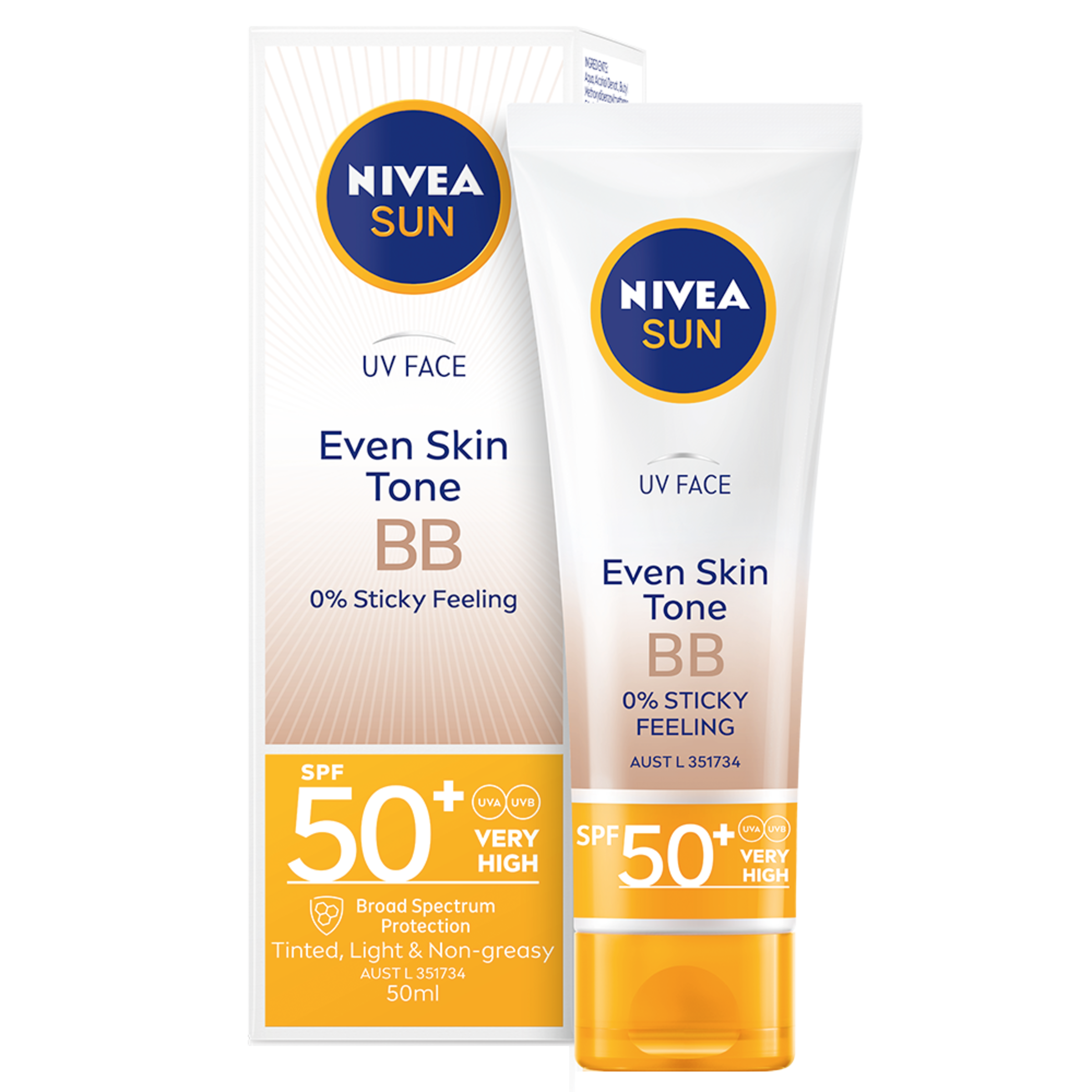 Nivea Sun UV Face Even Skin Tone BB Cream SPF 50+