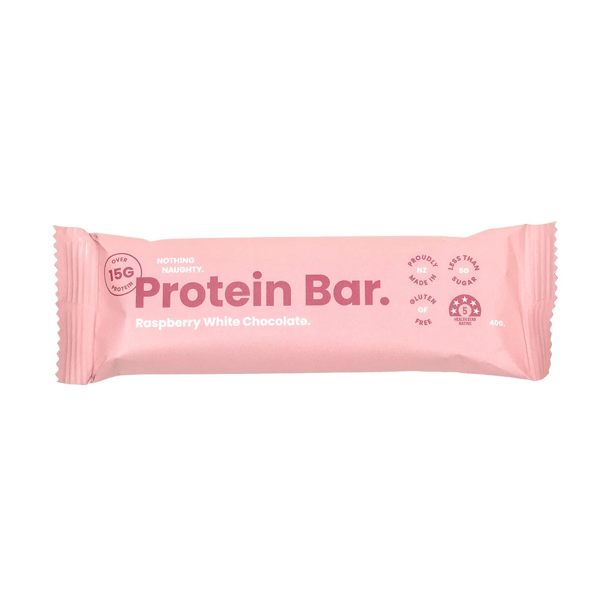 Nothing Naughty Protein Bar - Raspberry White Chocolate