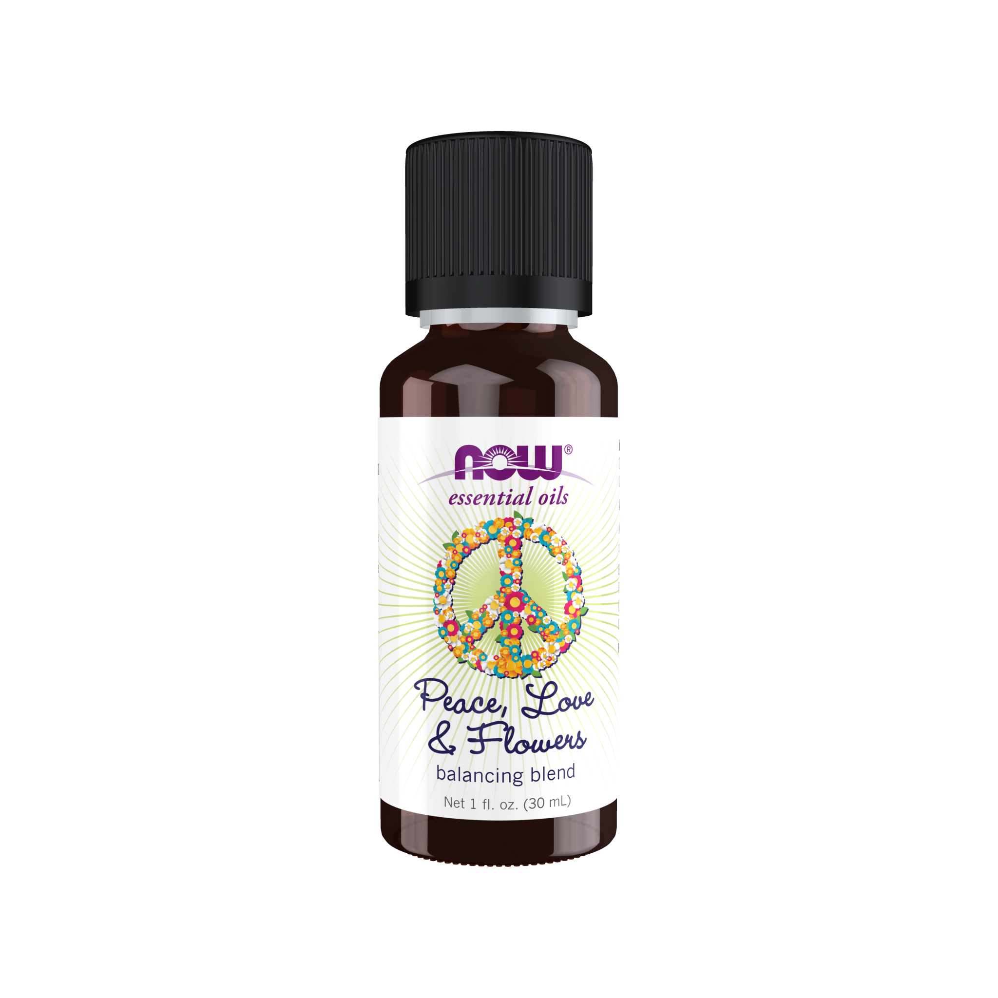 NOW Essential Oils Peace, Love & Flowers - Balancing Blend