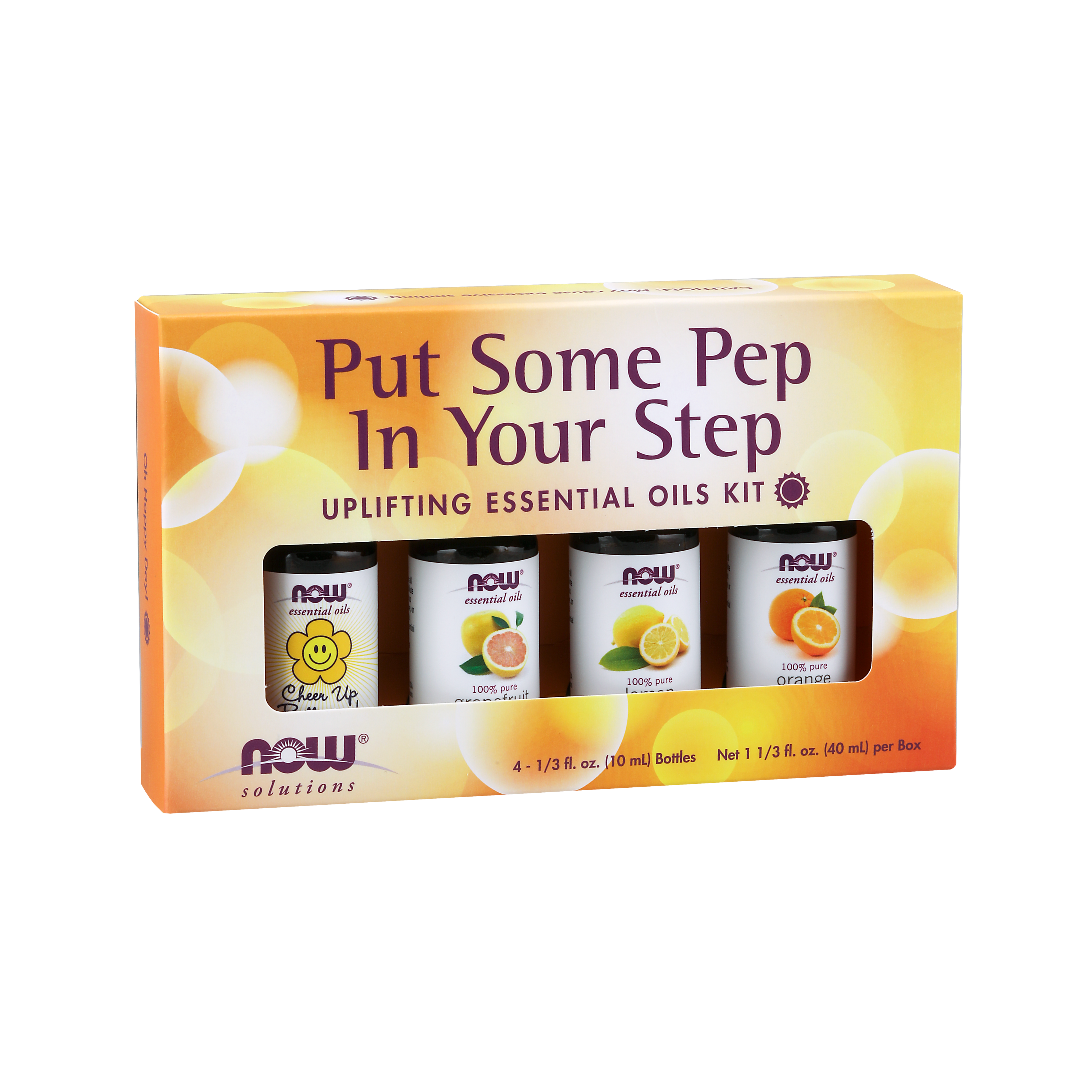 NOW Solutions Put Some Pep in Your Step - Uplifting Essential Oils Kit