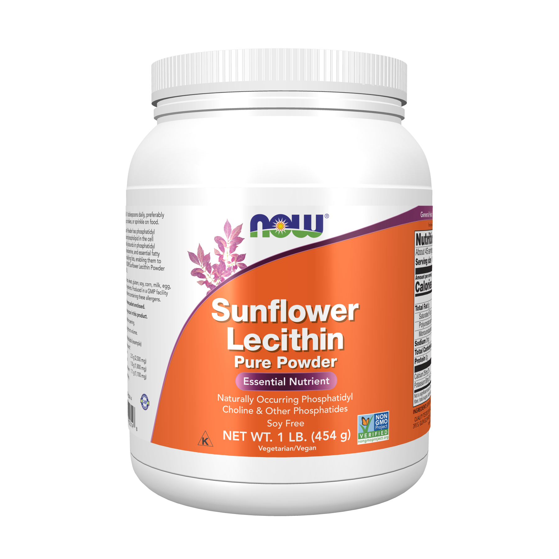 NOW Foods Sunflower Lecithin Pure Powder