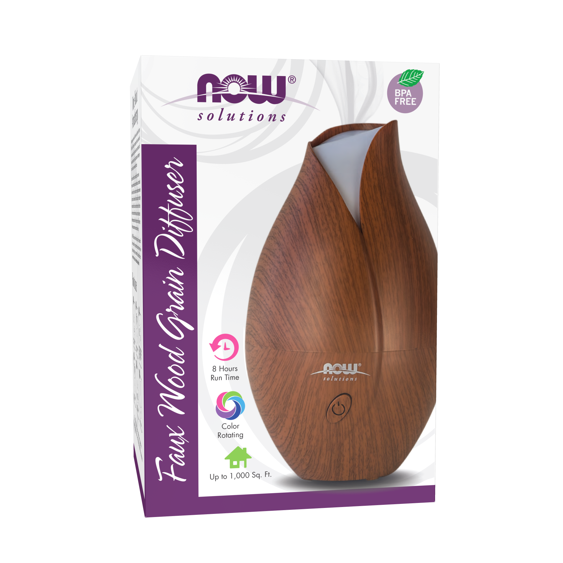NOW Solutions Ultrasonic Oil Diffuser - Faux Wood Grain