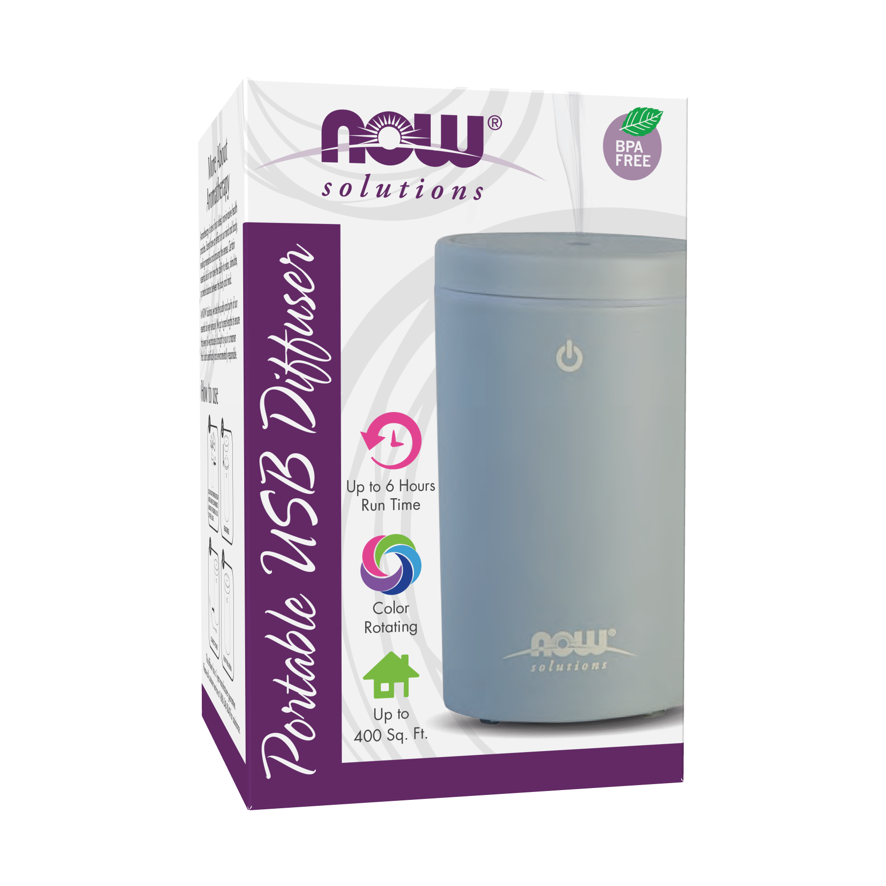 NOW Solutions Ultrasonic Oil Diffuser - Portable USB