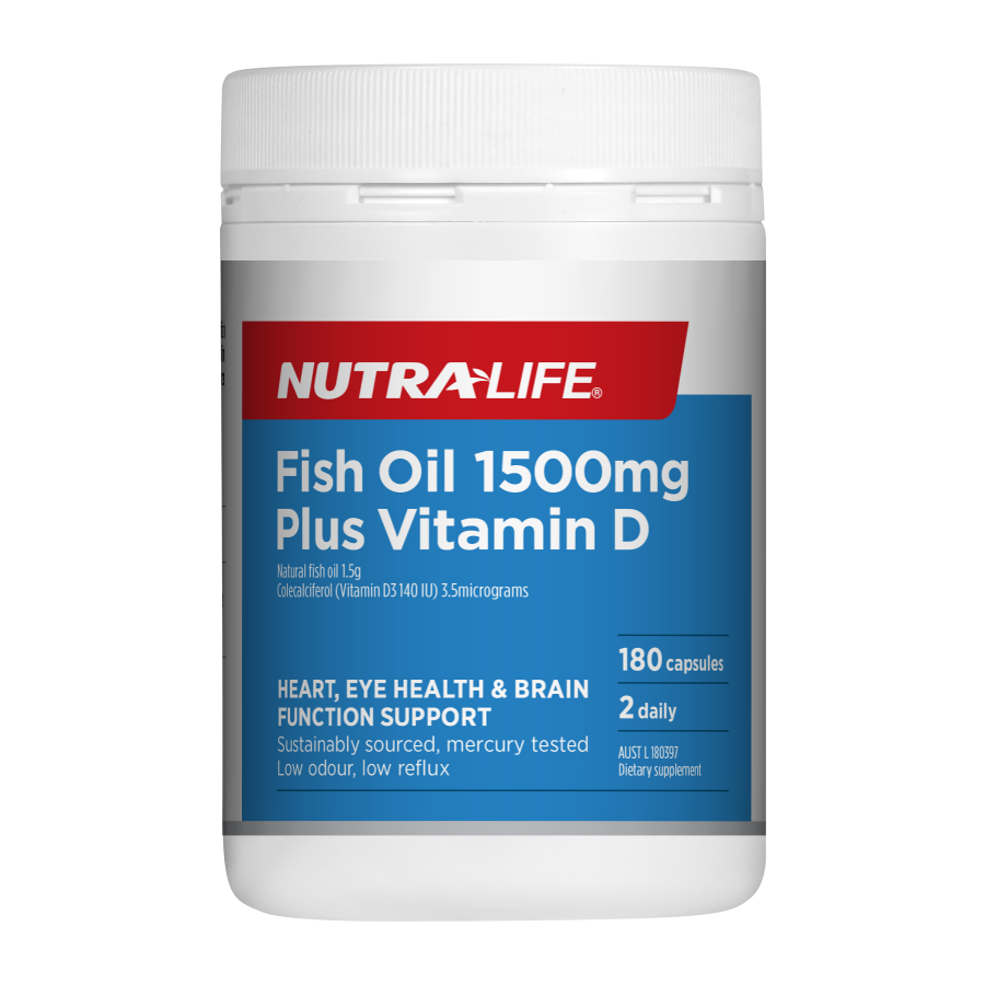 Nutra-Life Fish Oil 1500mg Plus Vitamin D