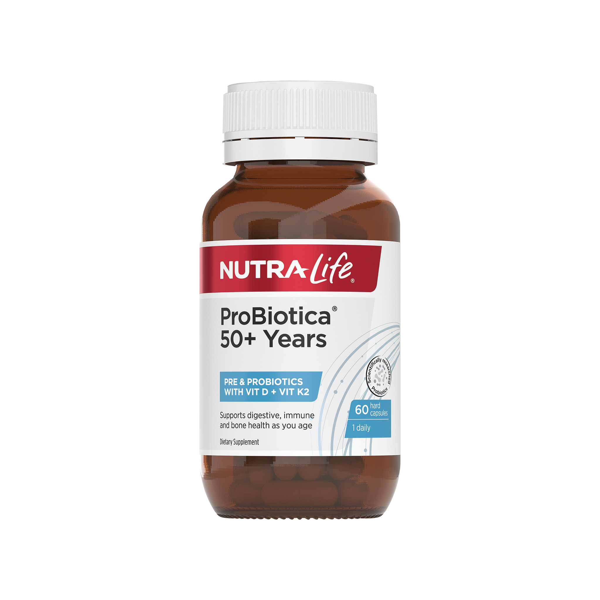 Nutra-Life ProBiotica 50+ Years Pre & Probiotics with Vit D + Vit K2