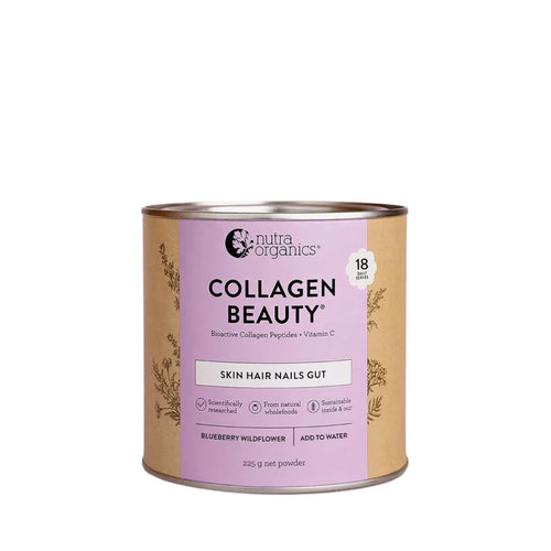 Nutra Organics Collagen Beauty Skin Hair Nails Gut - Blueberry Wildflower