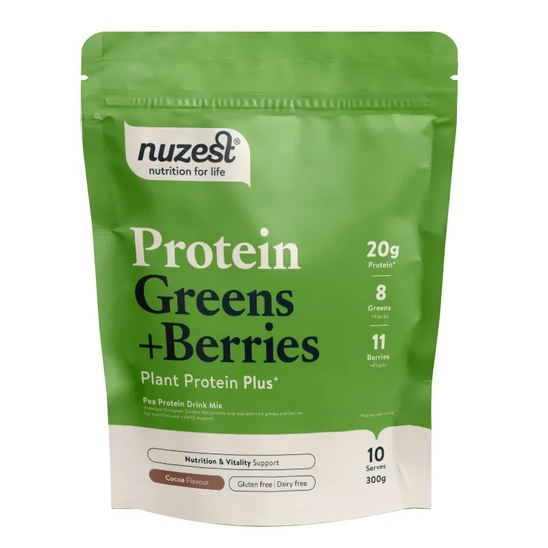 Nuzest Protein Greens + Berries - Cocoa Flavour