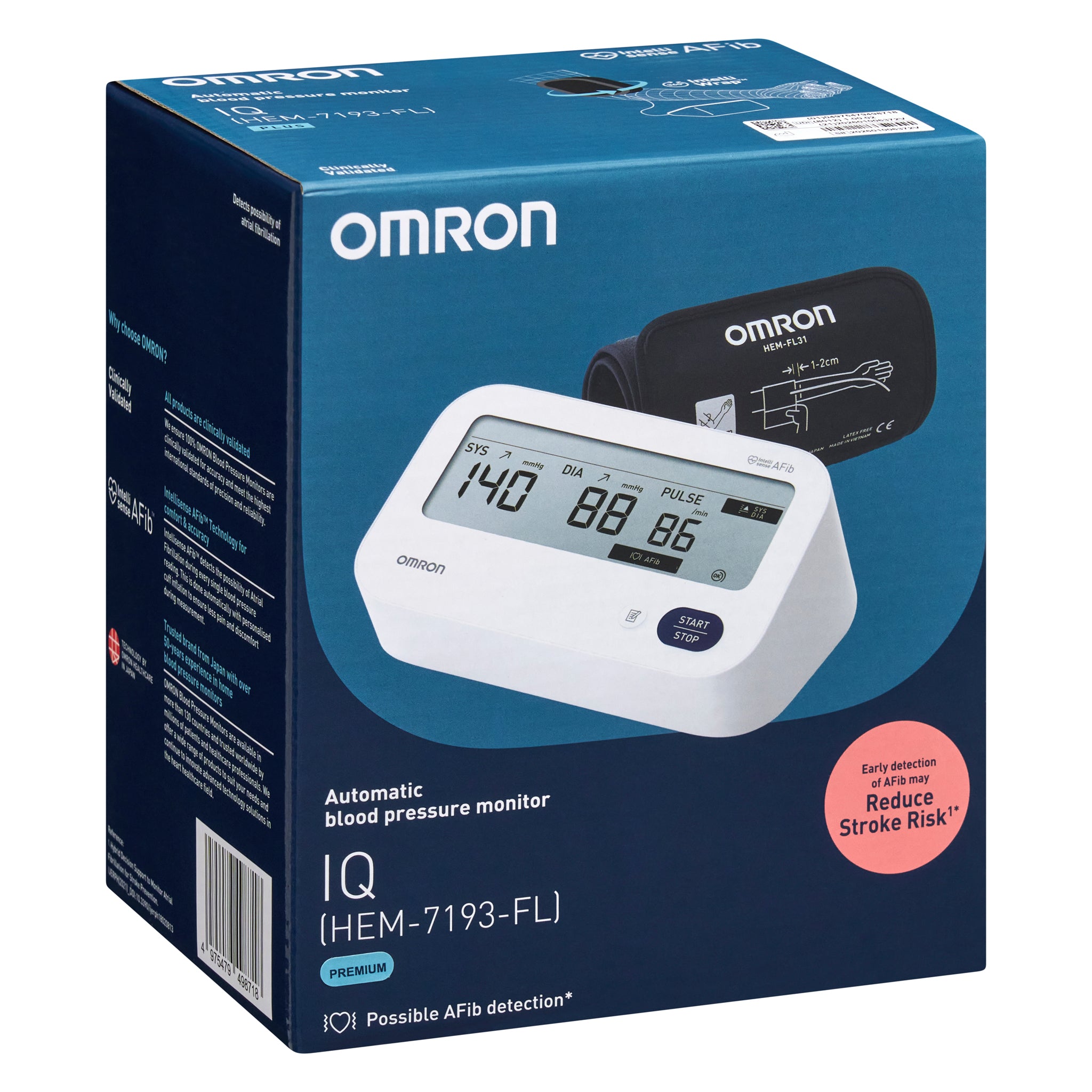 Omron HEM-7193-FL Premium Automatic Blood Pressure Monitor