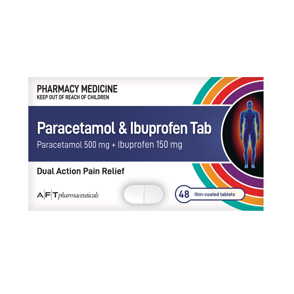 Paracetamol + Ibuprofen Tab Dual Action Pain Relief