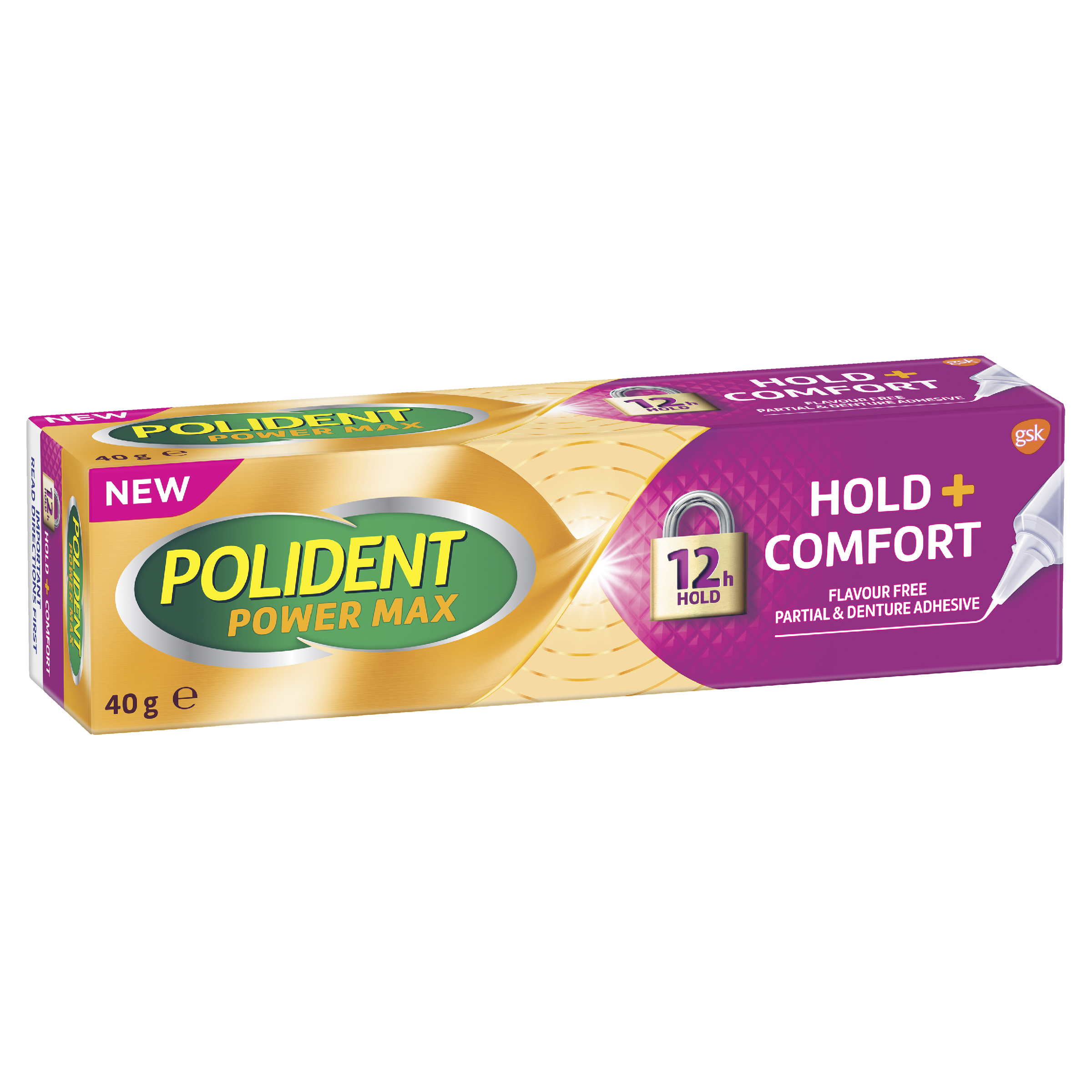 Polident Power Max Hold + Comfort Partial & Denture Adhesive