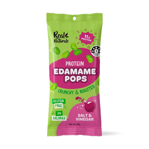 Real Naturals Protein Edamame Pops - Salt & Vinegar