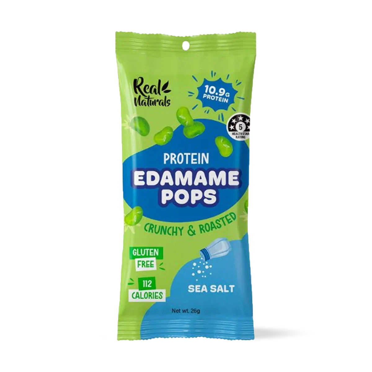 Real Naturals Protein Edamame Pops - Sea Salt