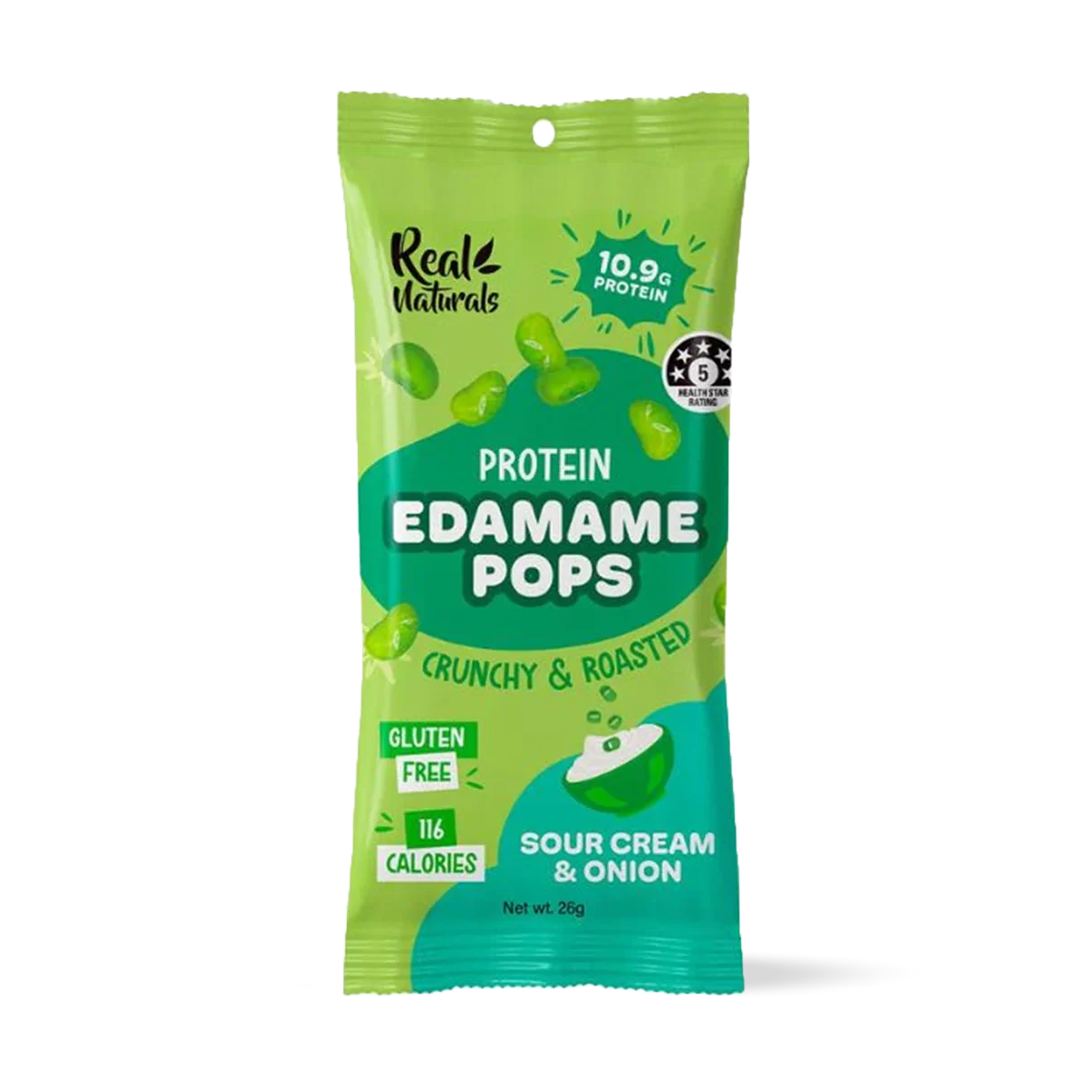 Real Naturals Protein Edamame Pops - Sour Cream & Onion