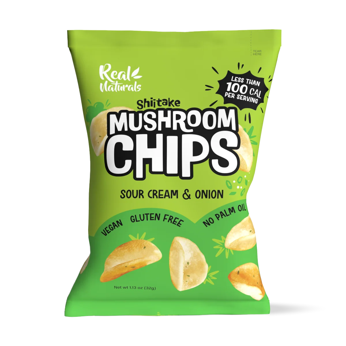 Real Naturals Shiitake Mushroom Chips - Sour Cream & Onion