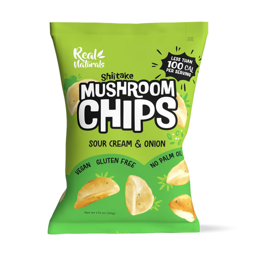 Real Naturals Shiitake Mushroom Chips - Sour Cream & Onion