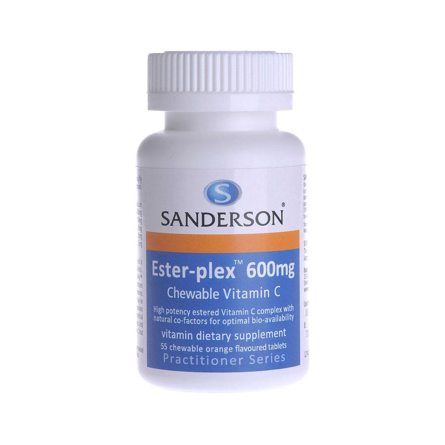 Sanderson Ester-plex 600mg Chewable Vitamin C - Orange Flavoured