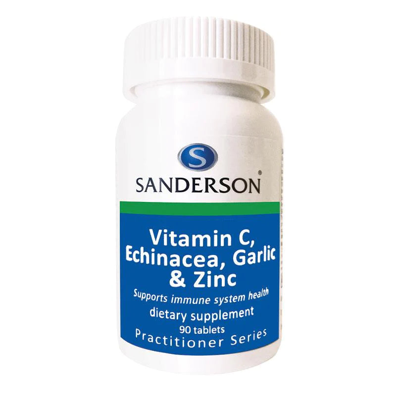 Sanderson Vitamin C, Echinacea, Garlic & Zinc