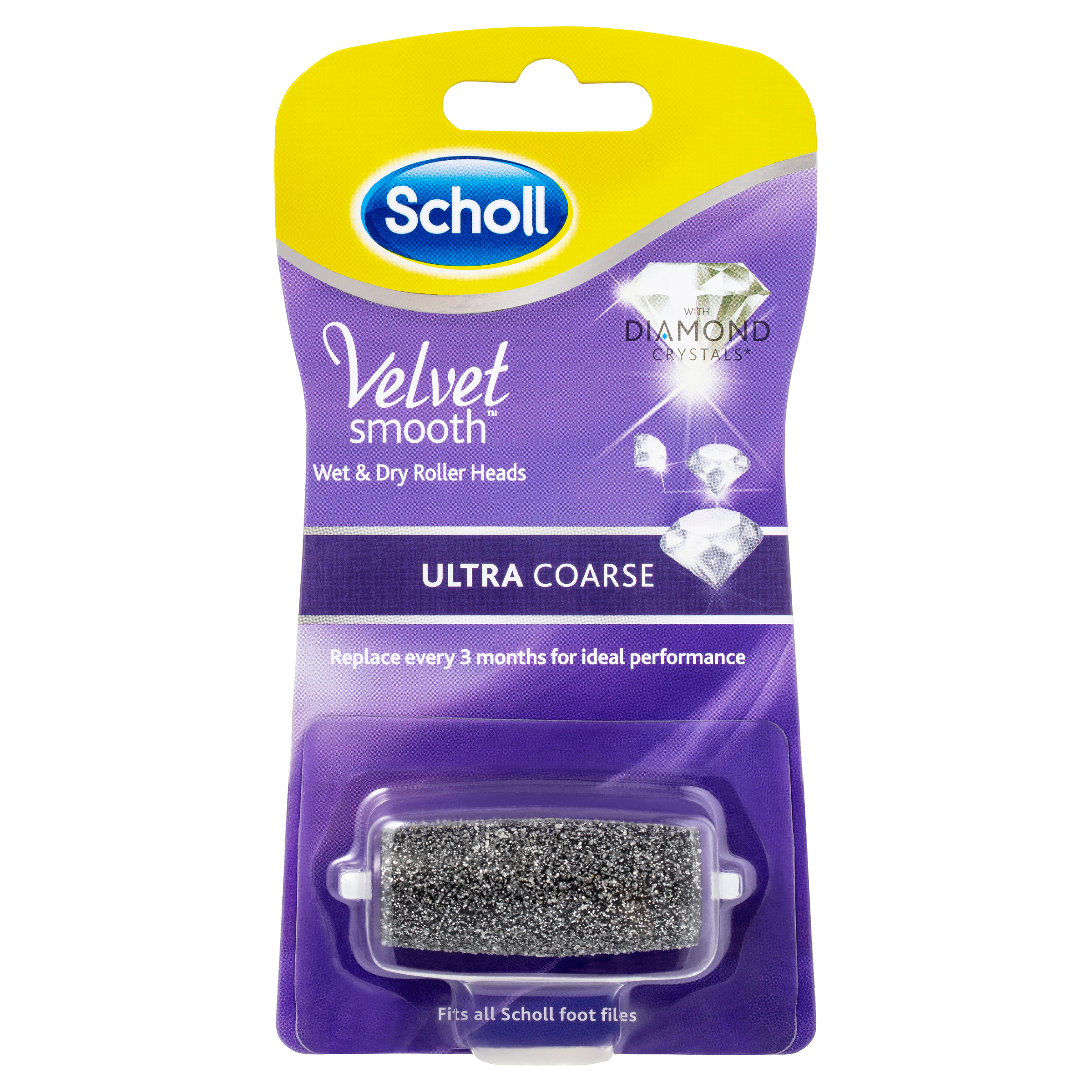 Scholl Velvet Smooth Wet & Dry Roller Heads - Ultra Coarse