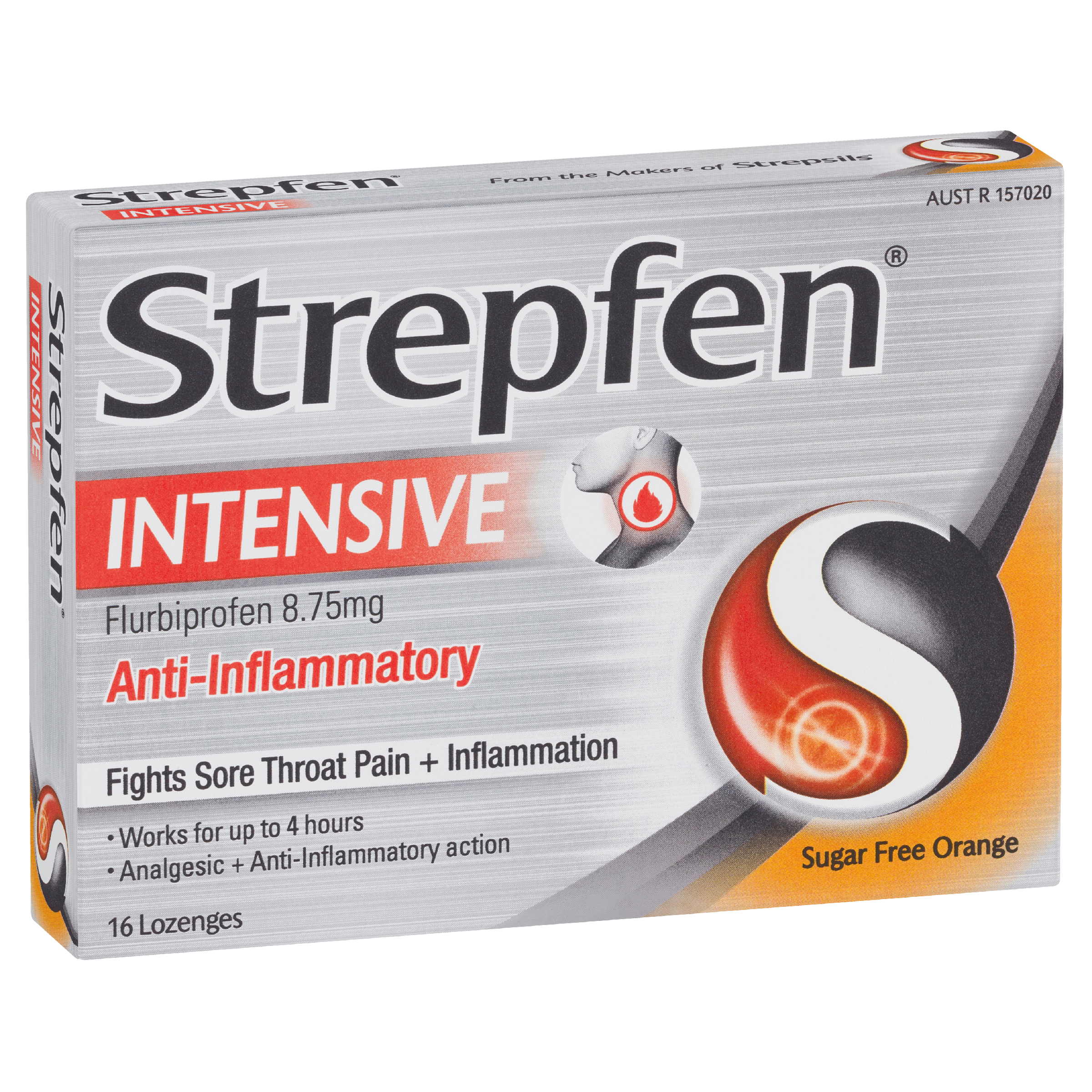 Strepfen Intensive Lozenges - Sugar Free Orange