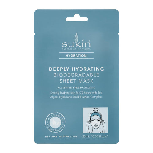 Sukin Hydration Deeply Hydrating Biodegradable Sheet Mask