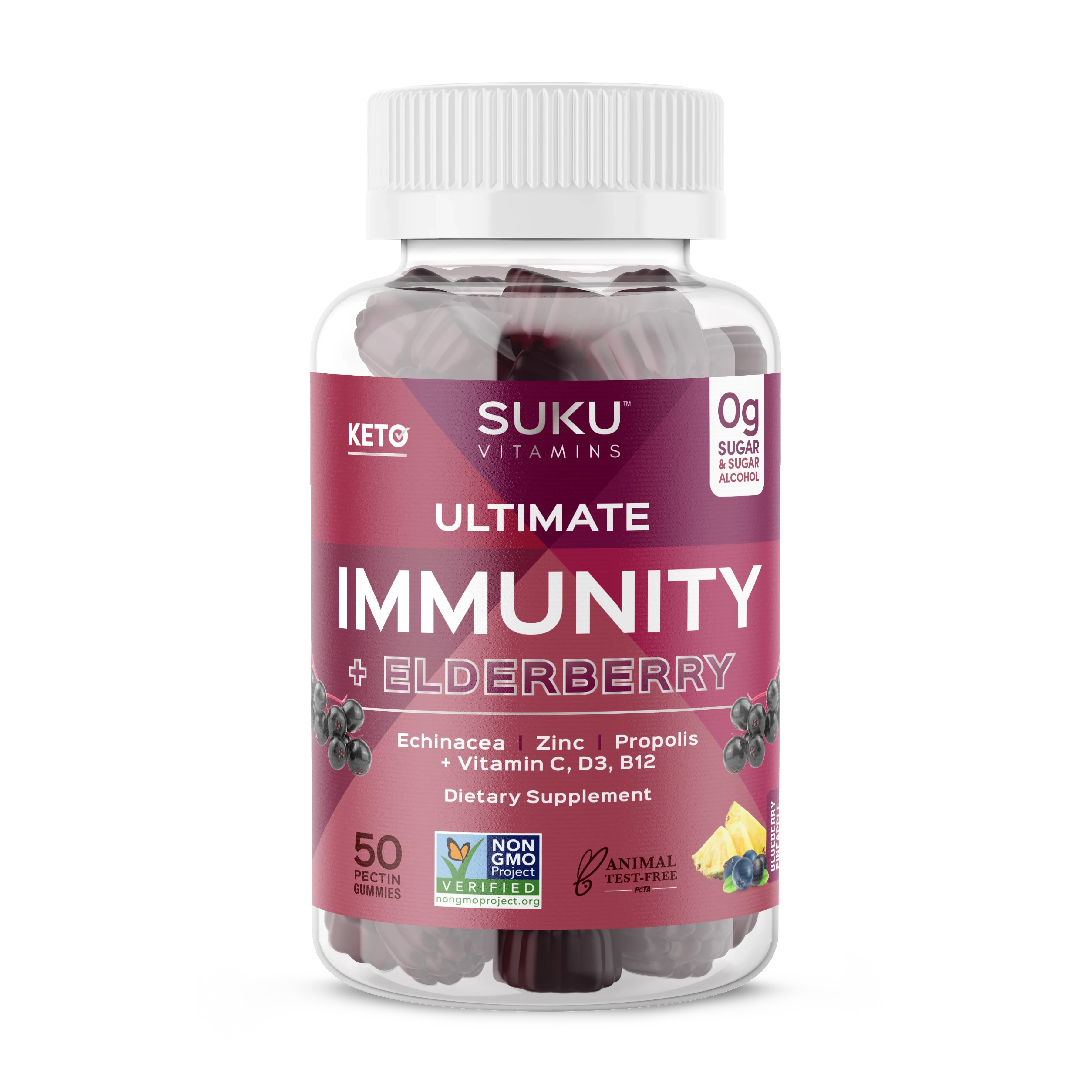 SUKU Vitamins Ultimate Immunity + Elderberry