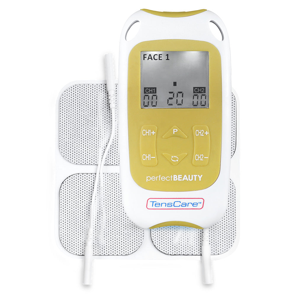 TensCare Eva Face & Body Toning Device – EMS & Microcurrent Massager, Peach