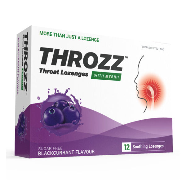 Throzz Throat Lozenges with Myrrh Blackcurrant Flavour Net Pharmacy
