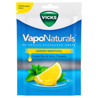 Vicks VapoNaturals Naturally Flavoured Drops - Lemon Menthol