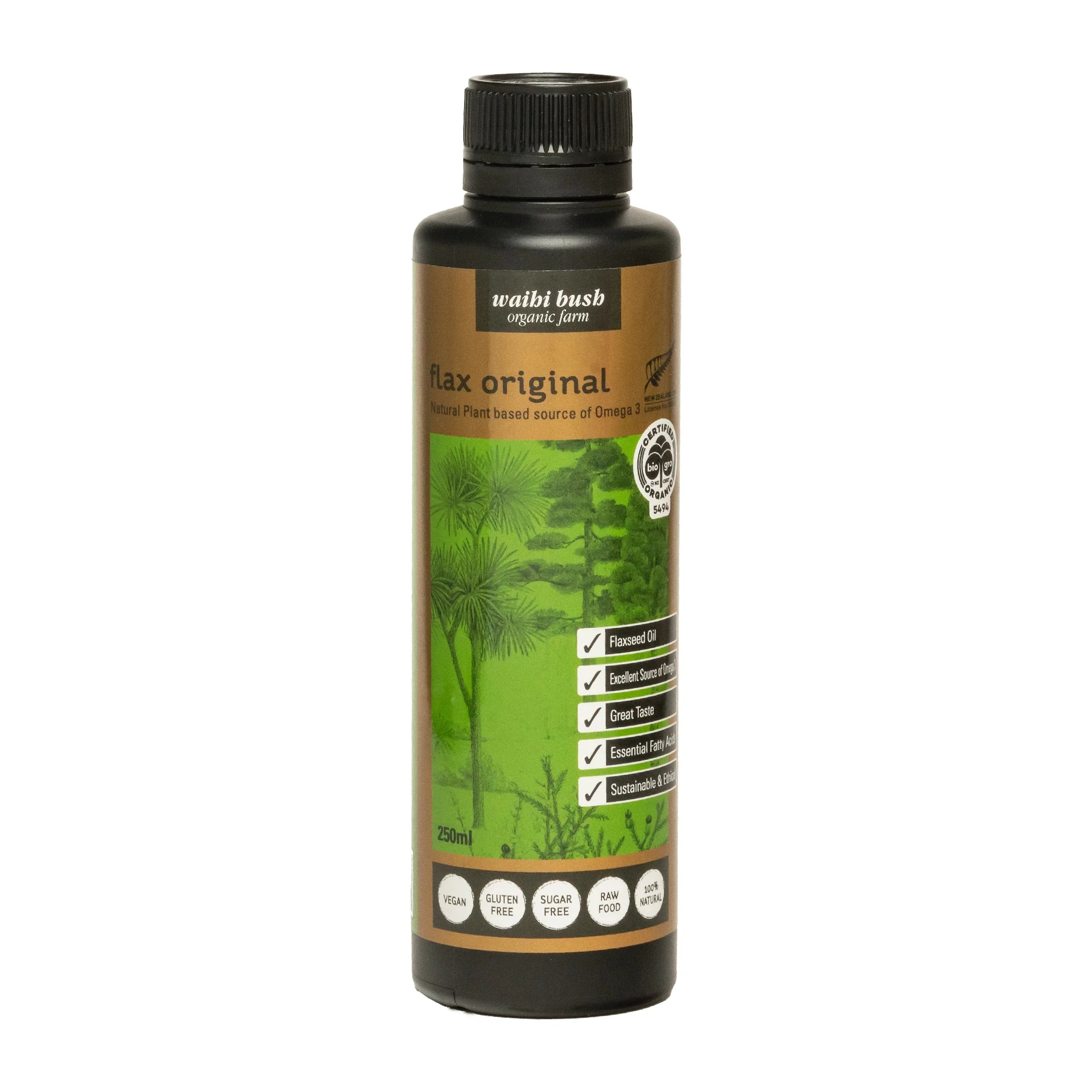 Waihi Bush Flaxseed Oil Original Liquid