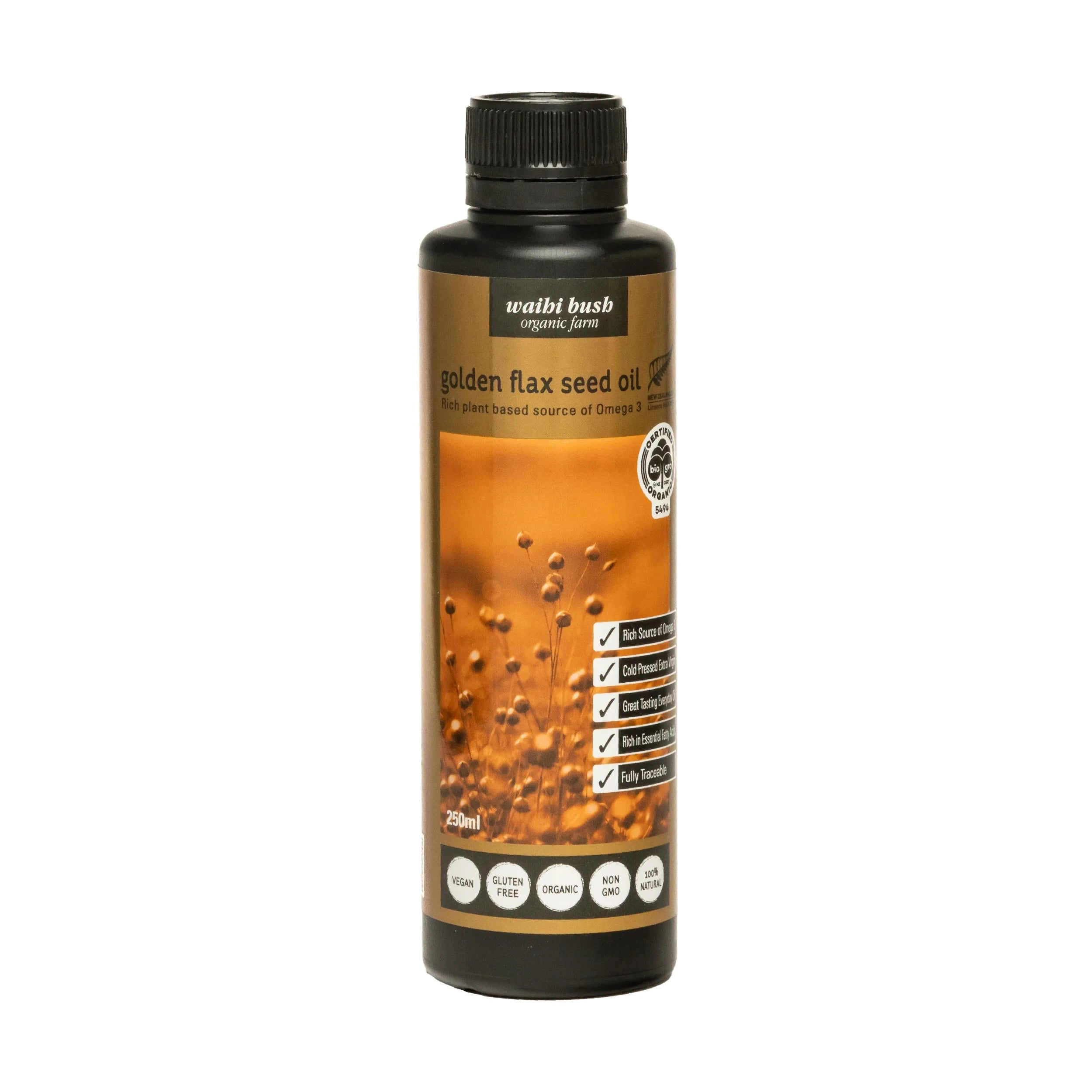 Waihi Bush Golden Flax Seed Oil