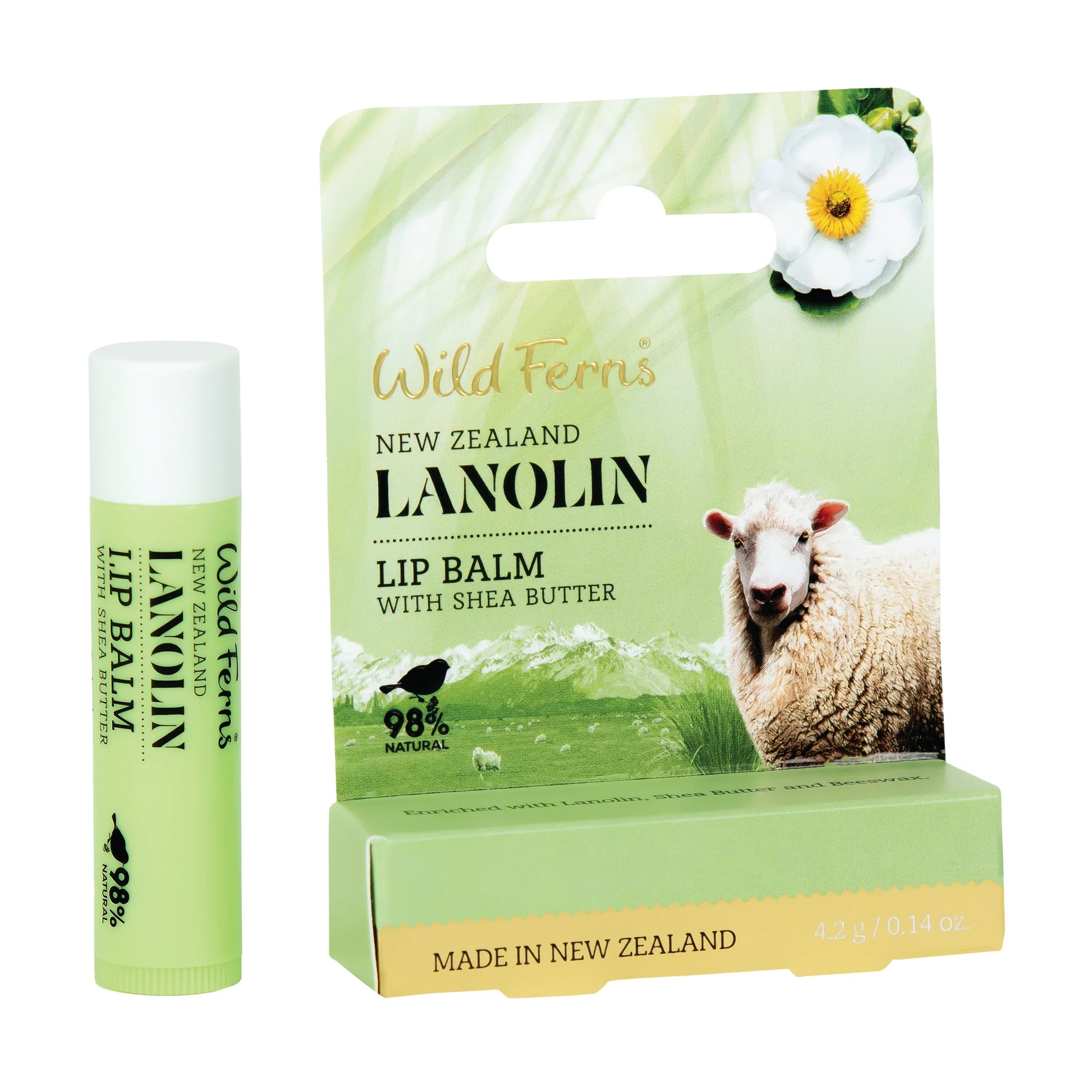 Wild Ferns Lanolin Lip Balm