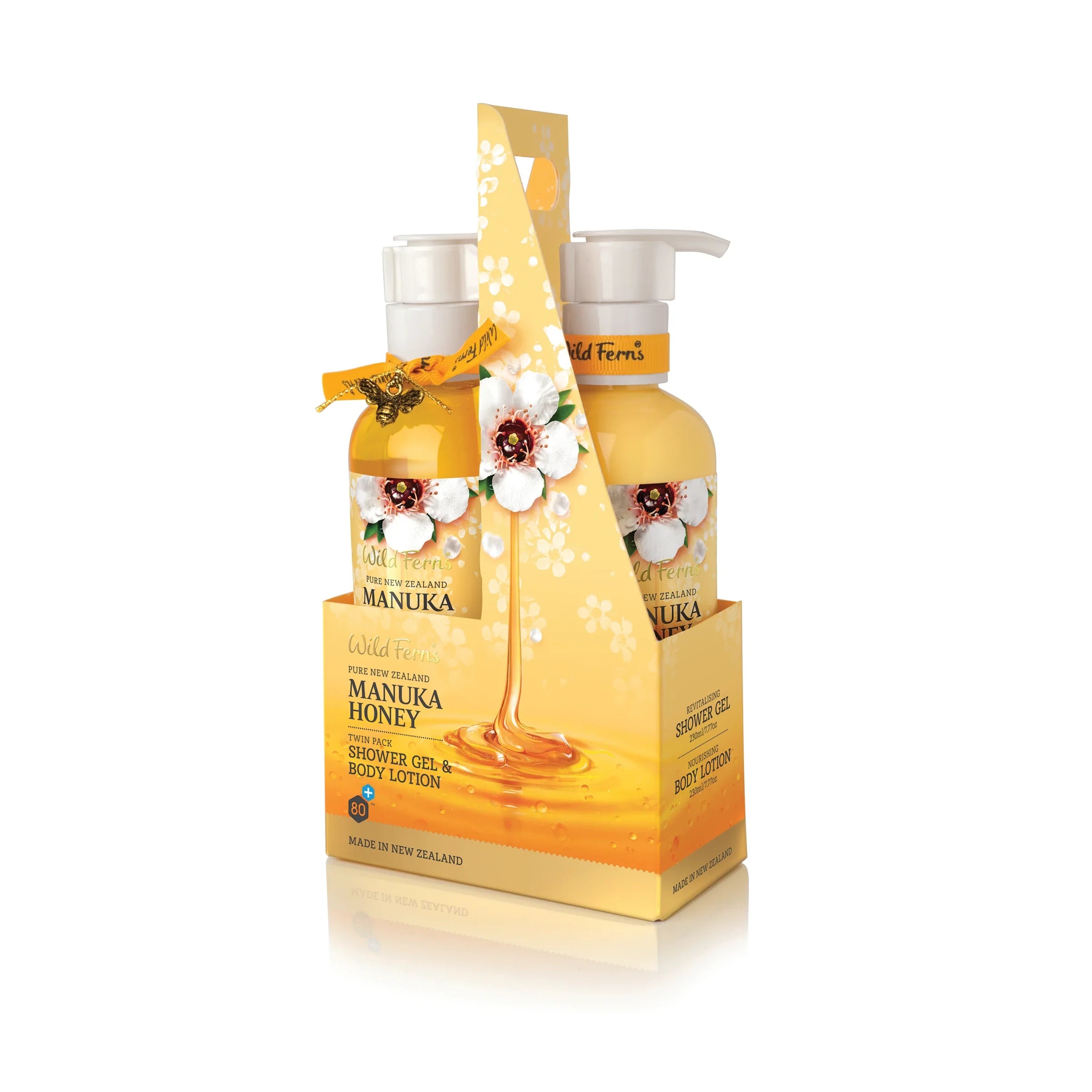 Wild Ferns Manuka Honey Twin Pack Shower Gel & Body Lotion